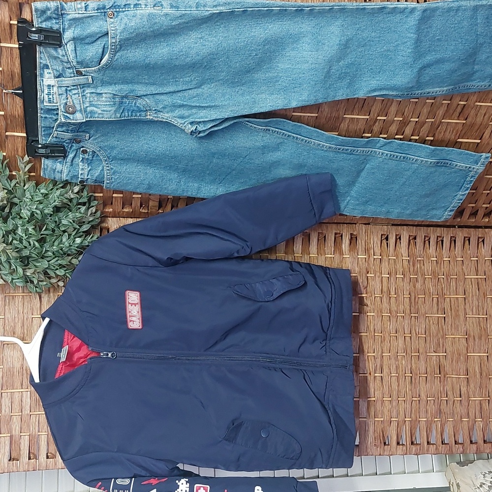 Boys size 8, Game On Jacket, Urban Pipeline Jeans